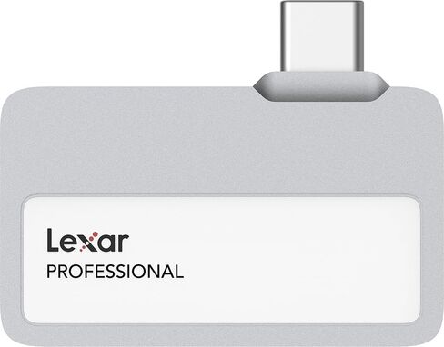 Lexar 2TB Professional Go Portable SSD، يدعم Apple ProRes، قراءة تصل إلى 1050 ميجابايت/ثانية وكتابة 1000 ميجابايت/ثانية، USB 3.2 الجيل 2، متين، متوافق مع سلسلة iPhone 15 والهواتف الذكية وأجهزة الكمبيوتر الشخصية وأجهزة Mac (LSL400X002T-RNSNU) in Kuwait