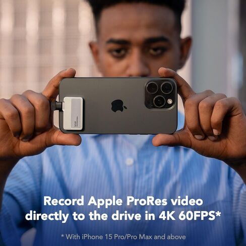 Lexar 2TB Professional Go Portable SSD، يدعم Apple ProRes، قراءة تصل إلى 1050 ميجابايت/ثانية وكتابة 1000 ميجابايت/ثانية، USB 3.2 الجيل 2، متين، متوافق مع سلسلة iPhone 15 والهواتف الذكية وأجهزة الكمبيوتر الشخصية وأجهزة Mac (LSL400X002T-RNSNU) in Kuwait