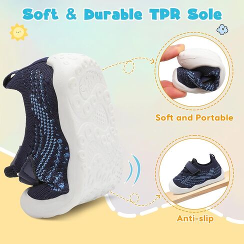 LeIsfIt Baby Shoes Girls Boys First Walking Shoes Infant Sneakers Crib Shoes Lightweight Non-Slip Shoes in Saudi Arabia