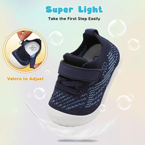 LeIsfIt Baby Shoes Girls Boys First Walking Shoes Infant Sneakers Crib Shoes Lightweight Non-Slip Shoes in Saudi Arabia