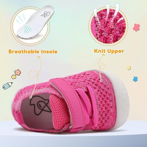 LeIsfIt Baby Shoes Girls Boys First Walking Shoes Infant Sneakers Crib Shoes Lightweight Non-Slip Shoes in Saudi Arabia