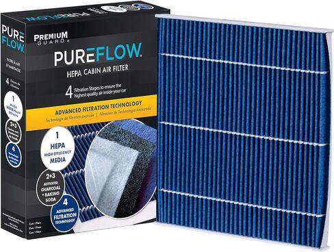 فلتر هواء المقصورة PureFlow HEPA PC9977HX | يناسب 2020-14 جيب شيروكي، 2017-15 كرايسلر 200 in Saudi Arabia
