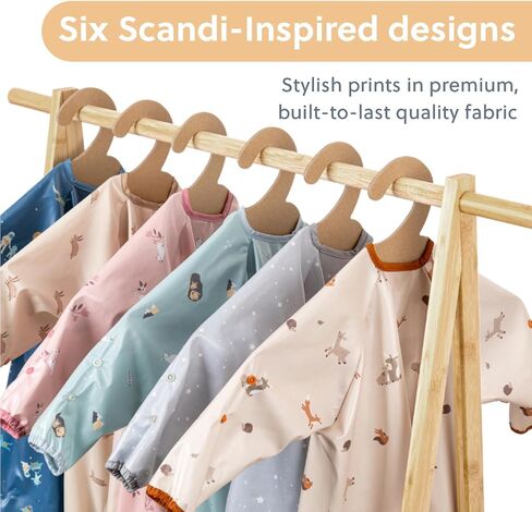 BIBaDO Mess Proof Baby Bib, 2 Pack Long Sleeve Bib, 6 month - 3 Years, Waterproof Bibs for Toddlers, Machine Washable in Saudi Arabia