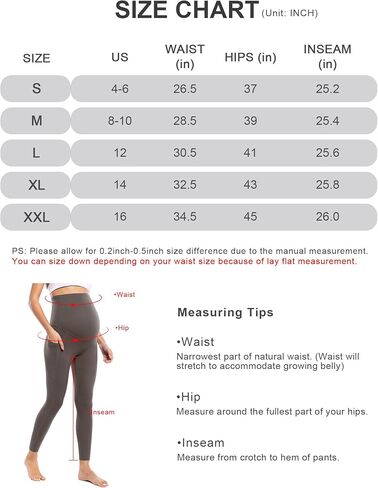 POSHDIVAH Women's Maternity Workout Nakedlux Leggings with Pockets Over The Belly Pregnancy Soft Activewear Yoga Pants in Kuwait