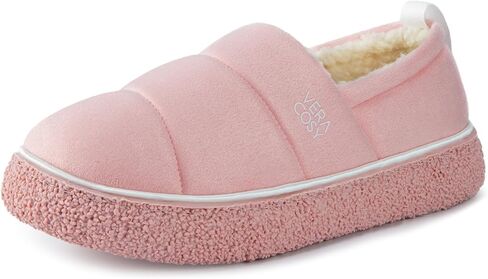 VeraCosy Women's Quilted Closed-back Slippers Technical Fabrics Warm Soft Comfy Non-slip Memory Foam Indoor House Shoes in Saudi Arabia