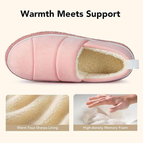 VeraCosy Women's Quilted Closed-back Slippers Technical Fabrics Warm Soft Comfy Non-slip Memory Foam Indoor House Shoes in Saudi Arabia