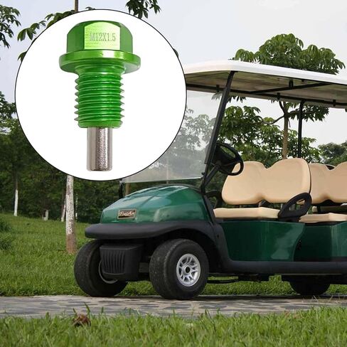 قطعتان M12 x1.25 سدادة تصريف الزيت المغناطيسية من الفولاذ المقاوم للصدأ مع 12 حشية غسيل نحاسية بديلة لتويوتا ولكزس ونيسان وإنفينيتي (فضي) in Kuwait