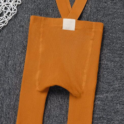 IBTOM CASTLE Infant Baby Girl Boy Ribbed Leggings Suspender Pants High Waist Fall Overalls Knit Tight Pantyhose Warm Stocking in Saudi Arabia