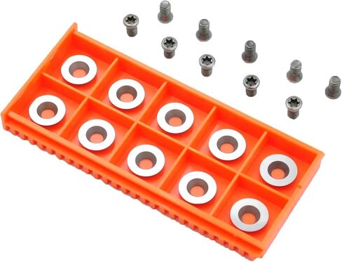 Ci0 5/8 inch(16mm) Round Carbide Replacement Cutter Inserts Fit for Full and PRO Size Finisher Wood Turning Lathe Tools, 10 pcs in Kuwait