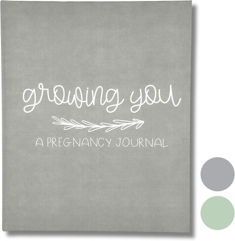 Pregnancy Journal Memory Book for Expecting Moms (Grey) by This Little Love Co in Saudi Arabia