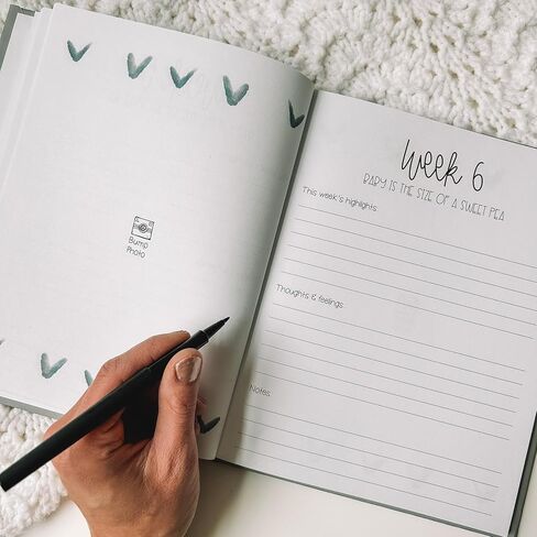Pregnancy Journal Memory Book for Expecting Moms (Grey) by This Little Love Co in Saudi Arabia