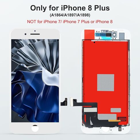 مجموعة استبدال شاشة iPhone 8plus: Moautodc 5.5 بوصة لشاشة iPhone 8Plus LCD - شاشة لجهاز iPhone 8Plus Digitizer، لجهاز iPhone 8 Plus Display 3D Touch Digitizer مع أدوات إصلاح كاملة in Saudi Arabia