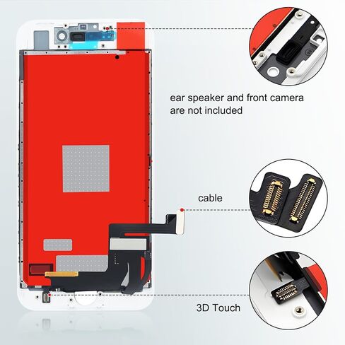 مجموعة استبدال شاشة iPhone 8plus: Moautodc 5.5 بوصة لشاشة iPhone 8Plus LCD - شاشة لجهاز iPhone 8Plus Digitizer، لجهاز iPhone 8 Plus Display 3D Touch Digitizer مع أدوات إصلاح كاملة in Saudi Arabia
