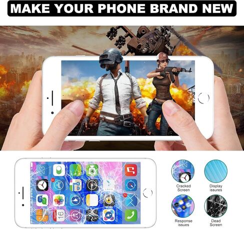 مجموعة استبدال شاشة iPhone 8plus: Moautodc 5.5 بوصة لشاشة iPhone 8Plus LCD - شاشة لجهاز iPhone 8Plus Digitizer، لجهاز iPhone 8 Plus Display 3D Touch Digitizer مع أدوات إصلاح كاملة in Saudi Arabia
