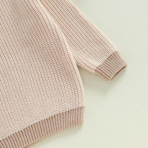 الوليد الرضع طفلة الصبي متماسكة سترة Crewneck البلوز طويلة الأكمام مكتنزة سترة طفل الخريف الشتاء الملابس in Kuwait