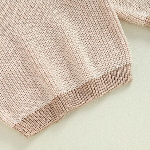 الوليد الرضع طفلة الصبي متماسكة سترة Crewneck البلوز طويلة الأكمام مكتنزة سترة طفل الخريف الشتاء الملابس in Kuwait