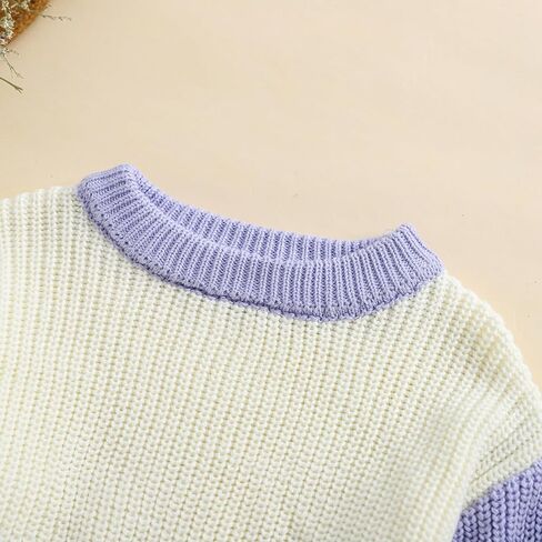 Newborn Infant Baby Girl Boy Knit Sweater Crewneck Pullover Long Sleeve Chunky Sweater Toddler Fall Winter Clothes in Kuwait