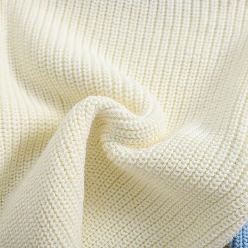 Newborn Infant Baby Girl Boy Knit Sweater Crewneck Pullover Long Sleeve Chunky Sweater Toddler Fall Winter Clothes in Kuwait