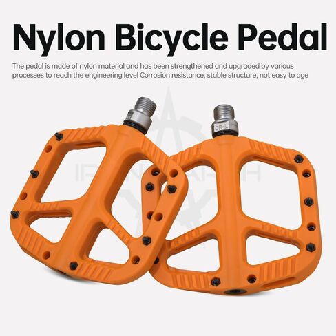 Mountain Bike Pedals Adult,Nylon Bicycle Pedals of 9/16 inch，1DU BMX Pedals Bicycle Accessories in Saudi Arabia