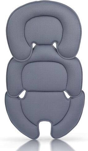 Infant Car Seat Insert, Car Seat Head and Body Supports for Babies, Soft Car Seat Insert Cushion Pad Suit for Infant Car Seats and Baby Strollers(Grey) in Kuwait