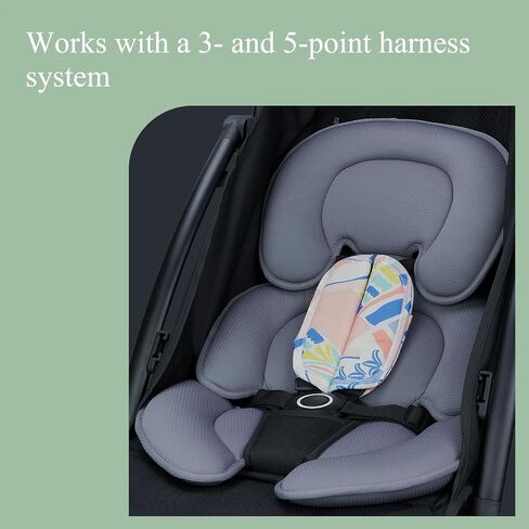 Infant Car Seat Insert, Car Seat Head and Body Supports for Babies, Soft Car Seat Insert Cushion Pad Suit for Infant Car Seats and Baby Strollers(Grey) in Kuwait