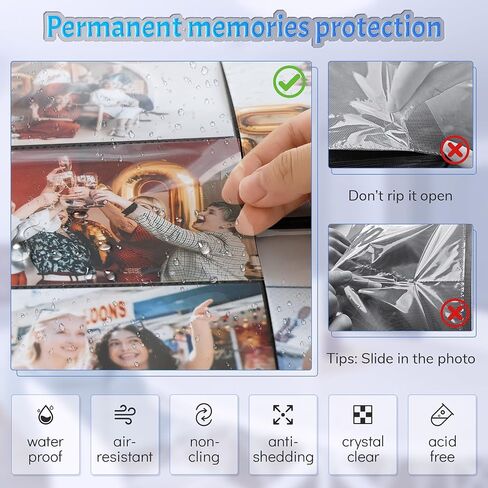 ألبوم صور بوبوتوب مقاس 4 × 6 600 صورة جيوب مع ملصق، ألبومات صور بغلاف متين من الكتان لهدايا الزفاف وذاكرة الطفل والسفر والذكرى السنوية ومدرسة عيد الميلاد، كتاب صور مع صور أفقية ورأسية in Kuwait