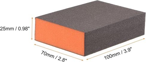 HARFINGTON 12pcs Sanding Sponge Blocks 1200-1500 Grits Block 100x70x25mm, Brown&Blue in Saudi Arabia