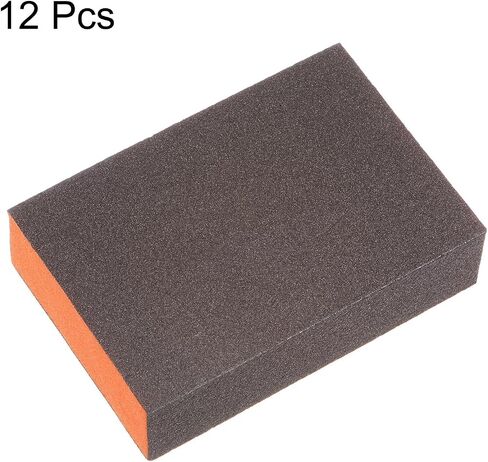 HARFINGTON 12pcs Sanding Sponge Blocks 1200-1500 Grits Block 100x70x25mm, Brown&Blue in Saudi Arabia