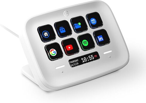 Elgato Stream Deck Neo – 8 Customizable Keys, 2 Touch Points, Speed Through Tasks & Workflows - Control Word, Excel, PowerPoint, Teams, Zoom, Spotify and more, Drag-’n-Drop Setup - Works with Mac & PC in Saudi Arabia