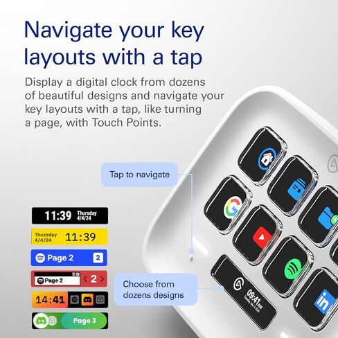 Elgato Stream Deck Neo – 8 Customizable Keys, 2 Touch Points, Speed Through Tasks & Workflows - Control Word, Excel, PowerPoint, Teams, Zoom, Spotify and more, Drag-’n-Drop Setup - Works with Mac & PC in Saudi Arabia