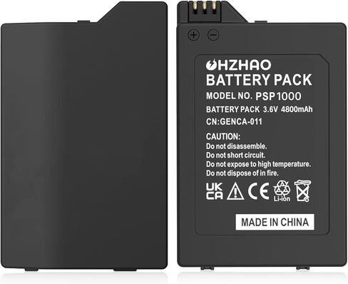 2 حزمة بطارية PSP 1000 قابلة لإعادة الشحن بقدرة 4800 مللي أمبير في الساعة، بطارية 2024 ترقية جديدة عالية السعة 3.6 فولت، مناسبة لسوني PSP 1000 (1001، 1002، 1003، 1004، 1005، 1006، 1007، 1008، 1010)، PSP Fat إلخ in Kuwait