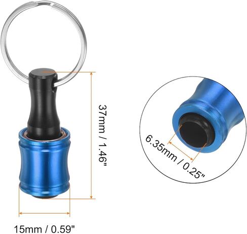 HARFINGTON 6PCS Bit Holder 1/4" Hex Shank Portable Aluminum Alloy Quick Change Extension Bar Screwdriver Drill Screw Adapter Tool for Impact Driver, Yellow in Kuwait