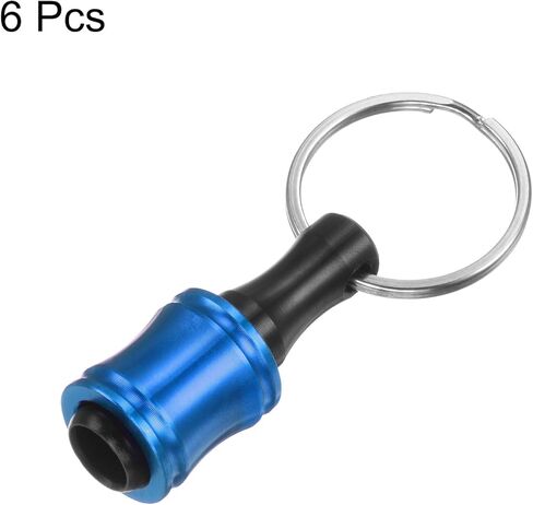 HARFINGTON 6PCS Bit Holder 1/4" Hex Shank Portable Aluminum Alloy Quick Change Extension Bar Screwdriver Drill Screw Adapter Tool for Impact Driver, Yellow in Kuwait