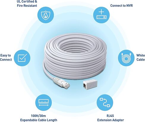 AllSecure650™ 2K Wireless Security Kit with 4 x Wire-Free Cameras & Power Hub NVR in Kuwait