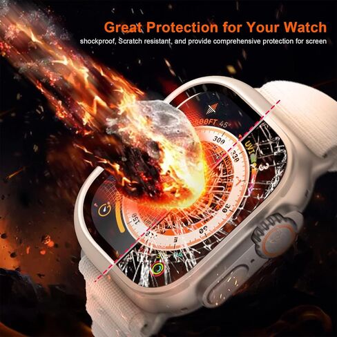 HASDON [12 علبة حافظة متوافقة مع Apple Watch Series 10 42 مم مع واقي شاشة من الزجاج المقوى، غطاء حماية كامل من البولي كربونات الصلب مقاوم للصدمات لملحقات iWatch Series 10 42 مم in Kuwait
