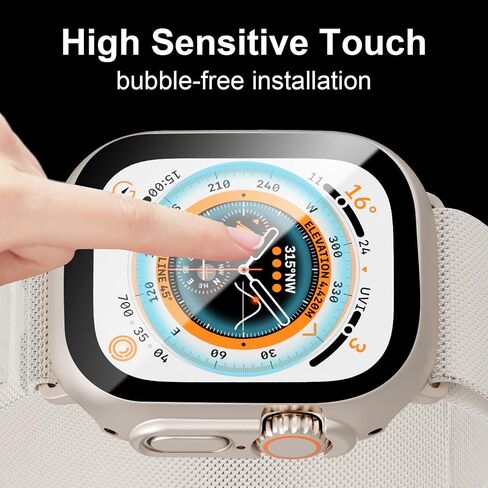 HASDON [12 علبة حافظة متوافقة مع Apple Watch Series 10 42 مم مع واقي شاشة من الزجاج المقوى، غطاء حماية كامل من البولي كربونات الصلب مقاوم للصدمات لملحقات iWatch Series 10 42 مم in Kuwait