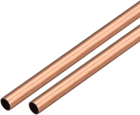 uxcell 2Pcs Copper Round Tube Pipe 10mm Outside Diameter X 8mm Inside Diameter 500mm Long in Saudi Arabia