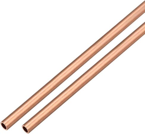 uxcell 2Pcs Copper Round Tube Pipe 10mm Outside Diameter X 8mm Inside Diameter 500mm Long in Kuwait