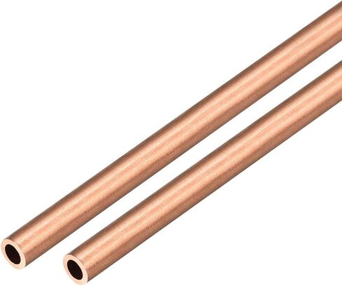 uxcell 2Pcs Copper Round Tube Pipe 10mm Outside Diameter X 8mm Inside Diameter 500mm Long in Saudi Arabia