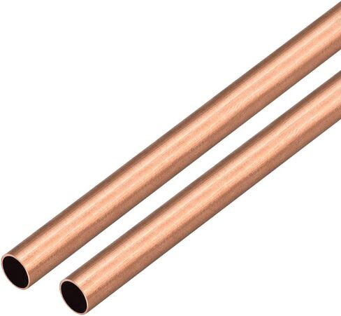 uxcell 2Pcs Copper Round Tube Pipe 10mm Outside Diameter X 8mm Inside Diameter 500mm Long in Saudi Arabia