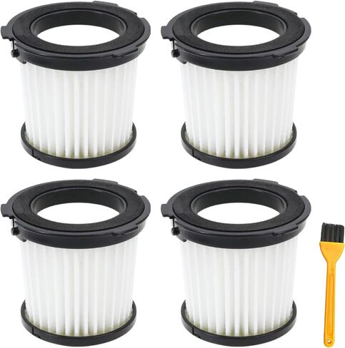 4 عبوات من مرشحات WA6077 للمكنسة الكهربائية Worx WX030L، متوافقة مع مكنسة WORX WX030L.9 20V Cube Vac المدمجة، مناسبة للمكنسة الكهربائية المدمجة WORX WX030L in Kuwait