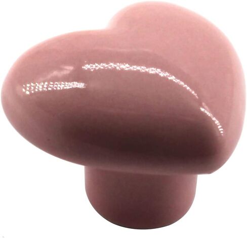 Pink Door Knobs Ceramic Drawer Pull Handle Kids Room Cupboard Knobs with Screws (8 Pieces Come with Screws and Shims) in Saudi Arabia