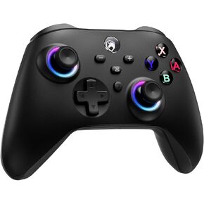 ECHTPower Wireless Switch Controller for Switch/PC/iOS/Android,1000mAh Switch Pro Controller with 9 Color RGB Light, Bluetooth Switch Controller with Macro Buttons, 6 Axis Gyro, Dual Vibration, Turbo