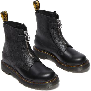 Dr. Martens Women's 1460 Pascal Front Zip Leather Boots Combat