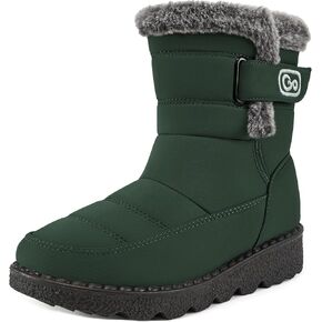 Ablanczoom Womens Winter Snow Boots With Warm Fur Lining Comfortable Non Slip Ankle Booties Outdoor Waterproof Walking Boots for Women