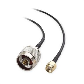 Cable Matters RP-SMA Male to N-Type Male Coax Cable Adapter 15 ft in Black (RP-SMA to N-Type Cable, N-Type to RPSMA/Coaxial Cable Adapter Cable)