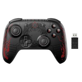 AKNES 8Bitdo Ultimate 2C Wireless Controller for Windows PC and Android, with Hall Effect Joysticks and Hall Triggers, 1000Hz Polling Rate, and Remappable L4/R4 Bumpers - Black Myth: Wukong