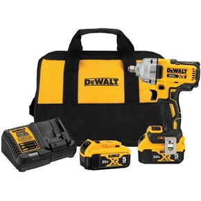 DEWALT 20V MAX Impact Wrench, Cordless, 1/2 inch, 2 Batteries and Charger Included (DCF891P2)