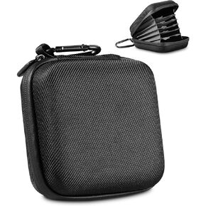 Hard Shell Camera Filter Case Camera Filter Accessories and Storage Suitable for 6 circular filters with a maximum diameter of 95mm Microfiber-Lined Pockets