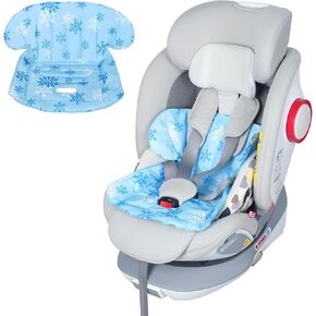 Orzbow Gel Car Seat Cooler Pad for Babies, Summer Car Seat Gel Ice Cushion with Waterproof Liner, Potty Training Seat Pads Protector Mat for Car Seat and Stroller, Easy to Clean, Reversible, Cool Blue
